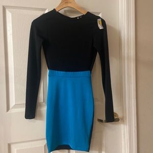 NWT long sleeve Bodycon Open Back Dress